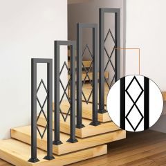 Decorative Stair Railing Post With Base Plate
