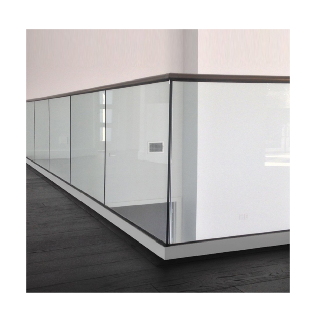 Aluminum U Channel Base Shoe For Glass Railing System