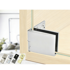 Zinc Alloy No-Drill Glass Door Hinge