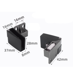 Zinc Alloy No-Drill Glass Door Hinge