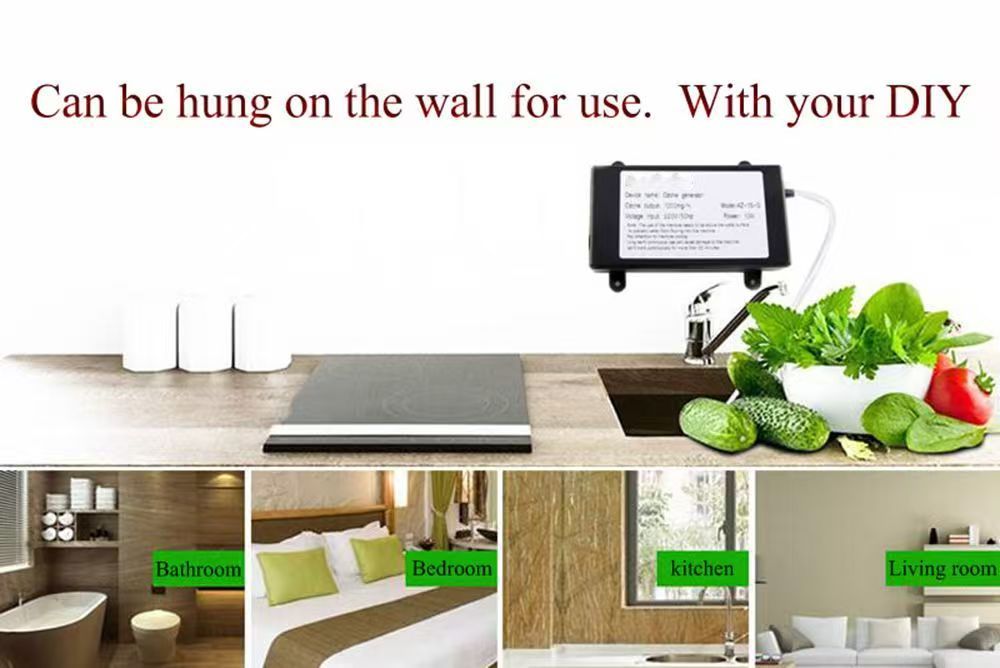 1000mg Home Ozone Generator: Water Treatment, Sterilization, Odor Removal & Fruit/Vegetable Disinfection Machine