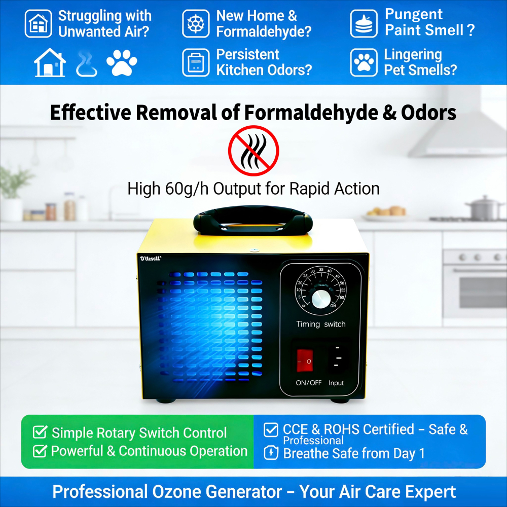 Ozone Generator 60g/32g Air Purifier Ozonator Home Ozone Air Cleaner Remove Odor O3 220V Disinfection Sterilization