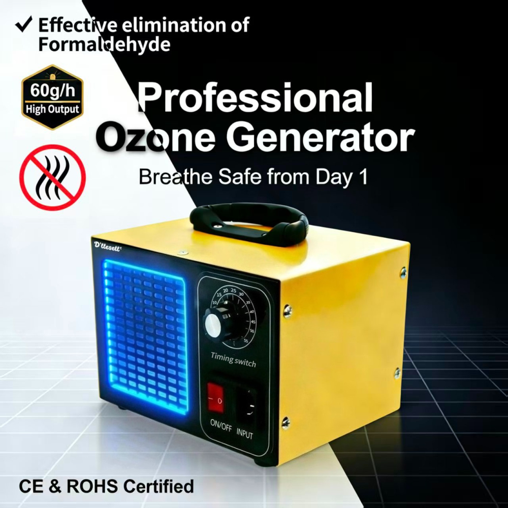 Professional Ozone Generator – Remove Formaldehyde, Kill Bacteria & Eliminate Odors | Safe for Home, Office, Restaurant