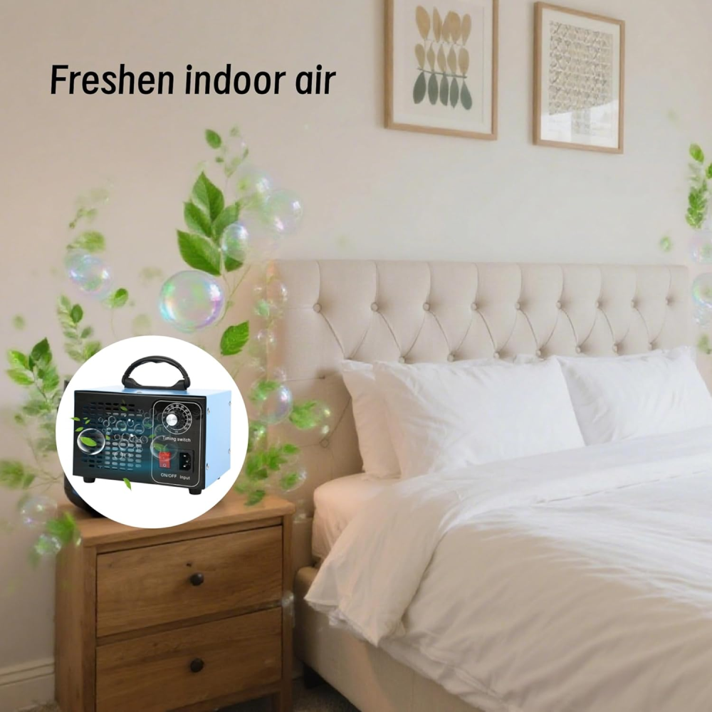 Ozone Generator 32000mg/h, Ozone Machine with Timer Industrial Air Purifier O3 Ozonizer for Home, Cars, Garage, Pets Kitchen Odour and Smoke Removal