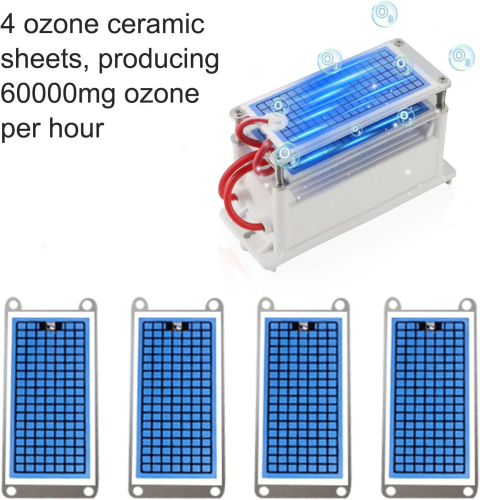 Ozone Generator 32000mg/h, Ozone Machine with Timer Industrial Air Purifier O3 Ozonizer for Home, Cars, Garage, Pets Kitchen Odour and Smoke Removal