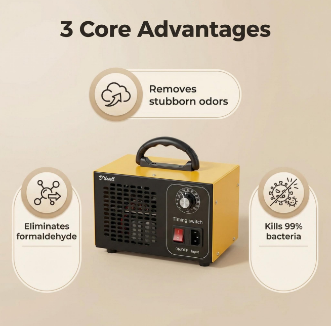 Air Purifier Ozone Generator 220V 60g/32g Air Cleaner Ozono Disinfection Sterilization Ozonizer Cleaning Formaldehy Remove odor O3 ozonizador