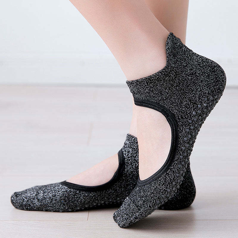 Ballet Anti-Slip Grip Socks (Silver Blend)
