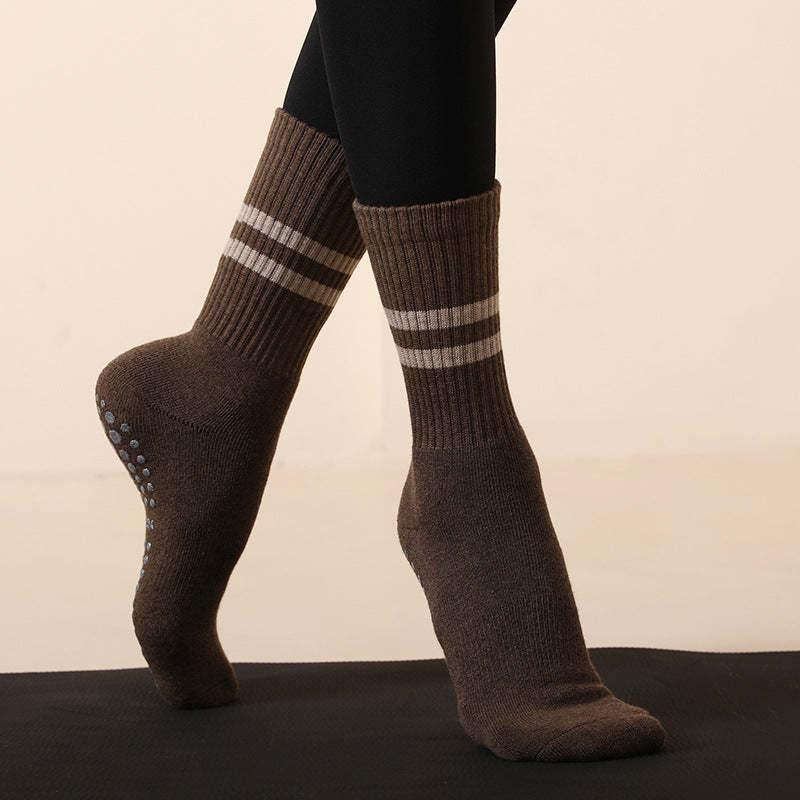 Crew Anti-Slip Grip Socks (Ribbed Calf)