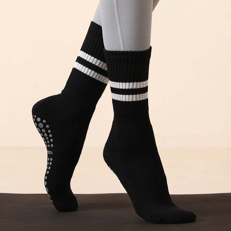Crew Anti-Slip Grip Socks (Ribbed Calf)
