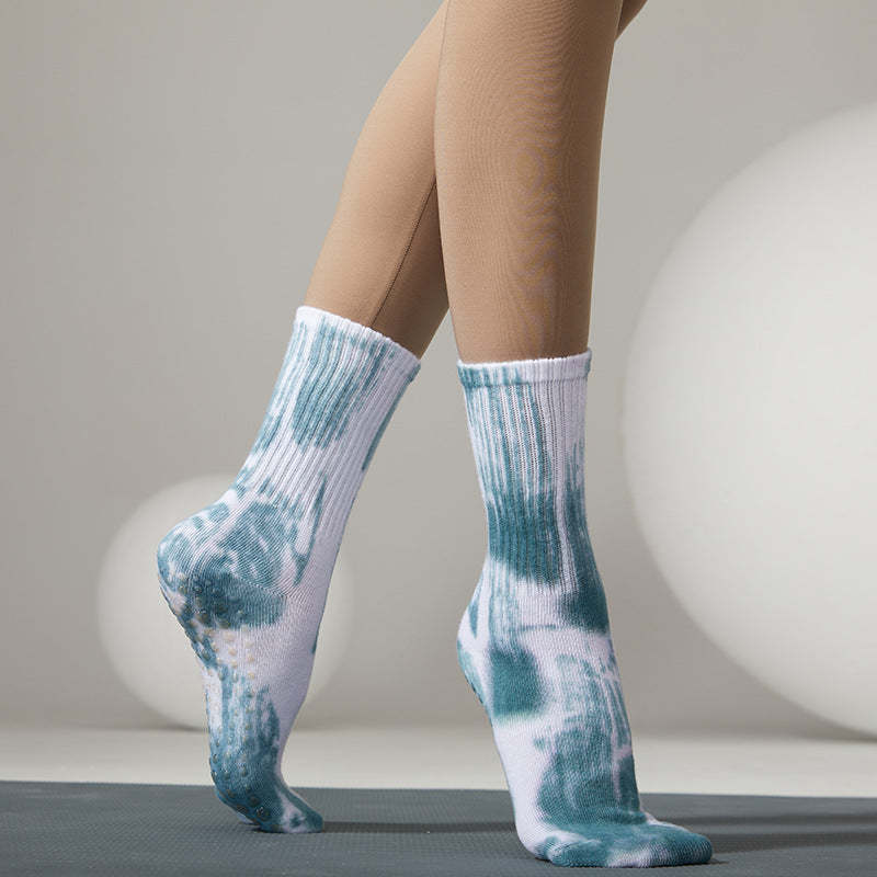Crew Non Slip Yoga Socks-Piece Dye