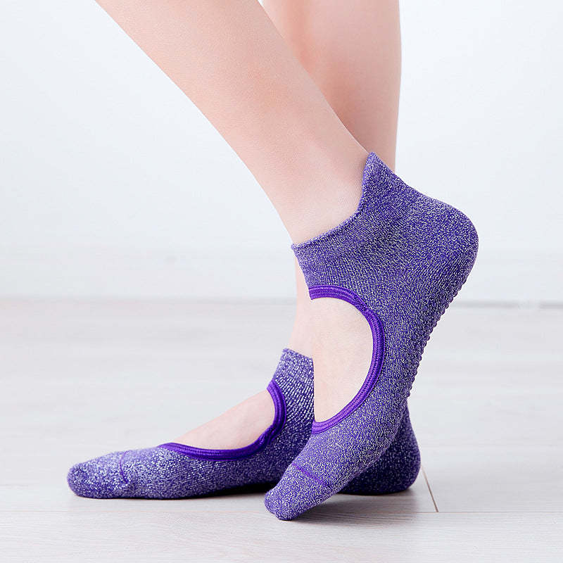 Ballet Anti-Slip Grip Socks (Silver Blend)