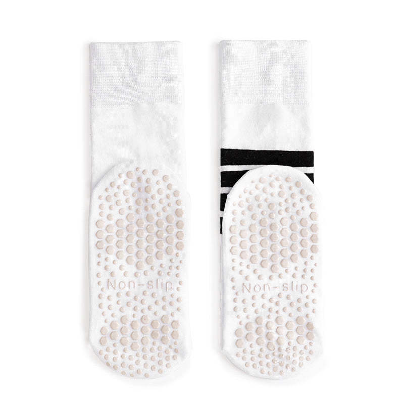Non Slip Pilates Socks-Classic Four Stripes