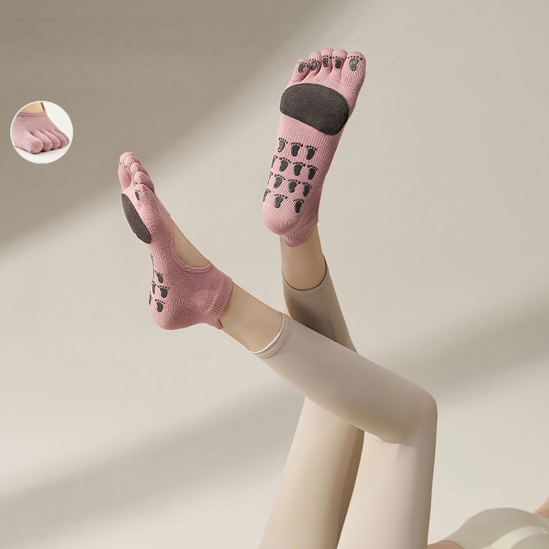 Ankle Grip Non-Slip Socks (Leather)