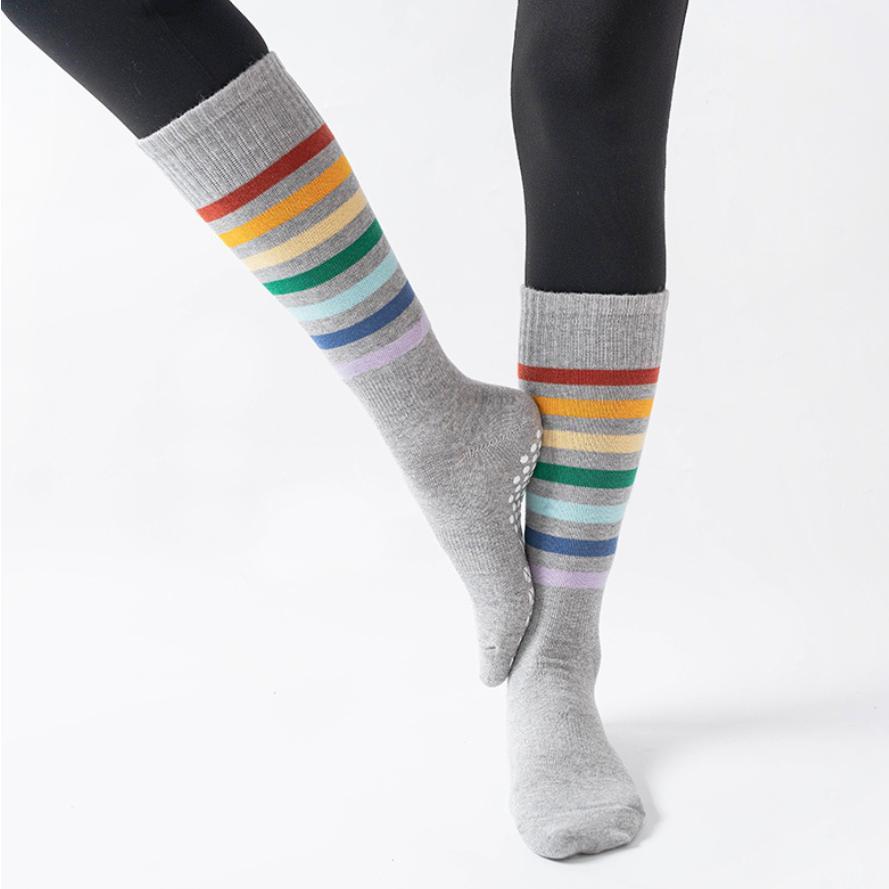 Crew Grip Non-Slip Socks ( Rainbow)
