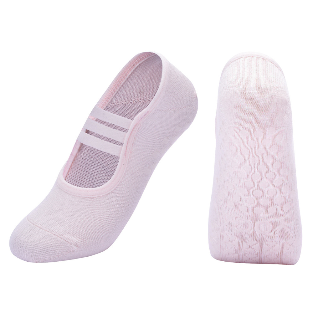 Ballet Anti-Slip Grip Socks ( 3-Stripe Strap)