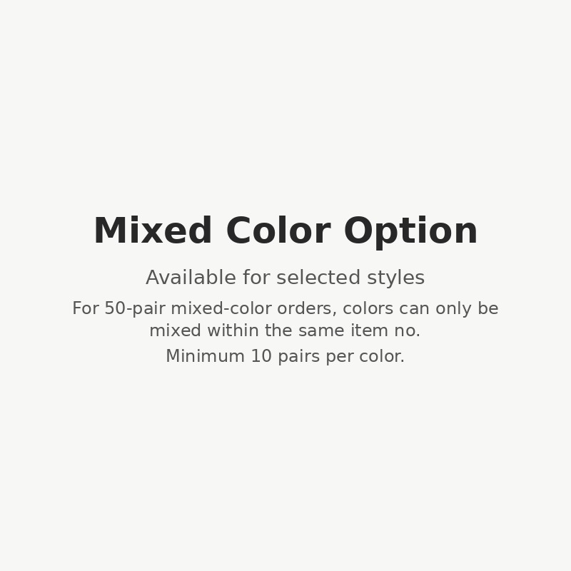 Crew Grip Socks (Rainbow, 50 Pairs)