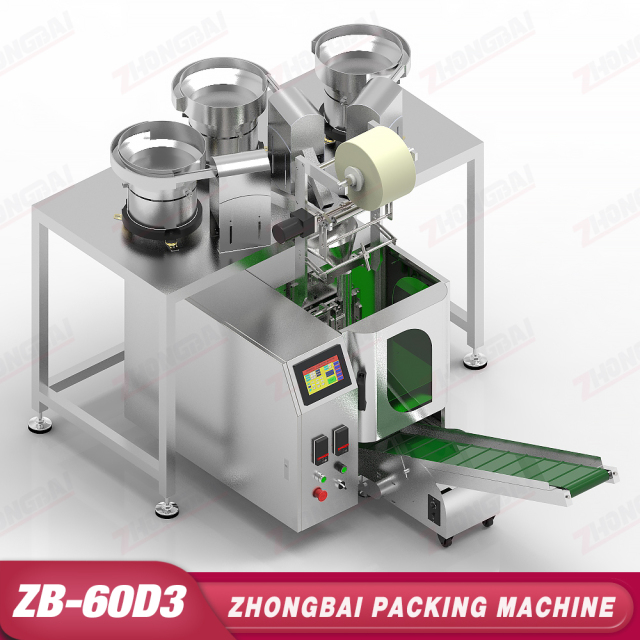 Counting Packing Machine with Three Bowls