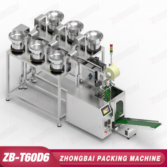 Counting Packing Machine with Six Bowls Horizozntal Bucket Conveyor