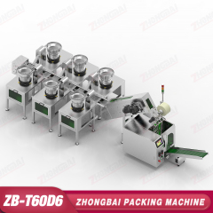 Counting Packing Machine with Six Bowls Lifting Bucket Conveyor