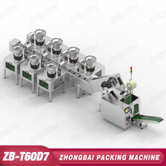 Counting Packing Machine with Seven Bowls Lifting Bucket Conveyor