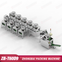 Counting Packing Machine with Nine Bowls Lifting Bucket Conveyor