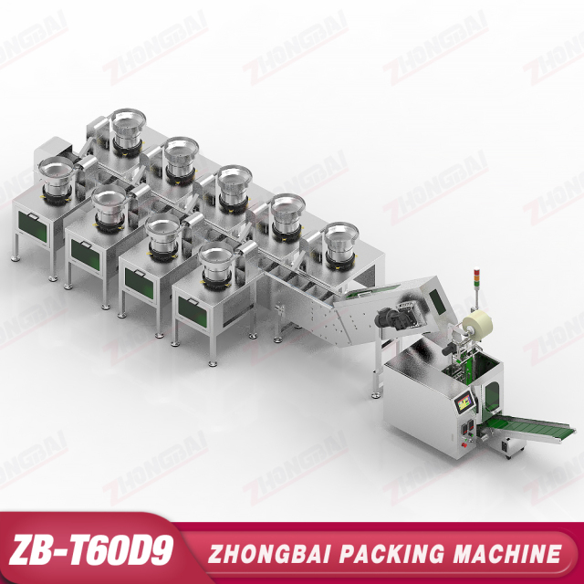 Counting Packing Machine with Nine Bowls Lifting Bucket Conveyor