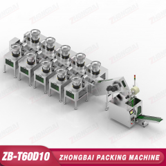 Counting Packing Machine with Ten Bowls Lifting Bucket Conveyor
