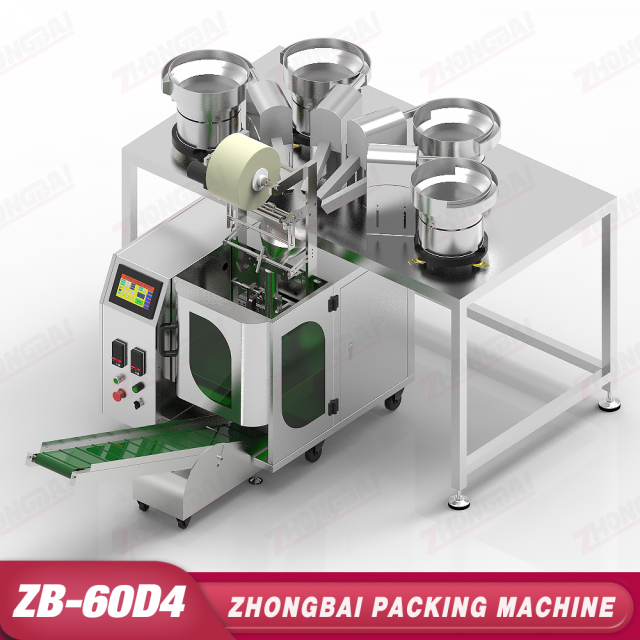 Counting Packing Machine with Four Bowls