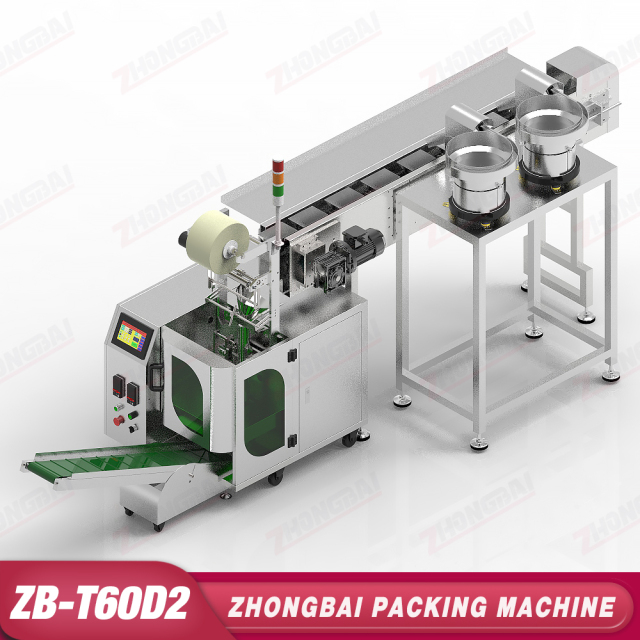 Counting Packing Machine with Two Bowls Horizontal Bucket Conveyor