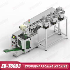 Counting Packing Machine with Three Bowls Horizontal Bucket Conveyor