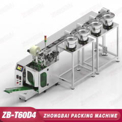 Counting Packing Machine with Four Bowls Horizontal Bucket Conveyor