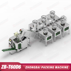Counting Packing Machine with Six Bowls Lifting Bucket Conveyor