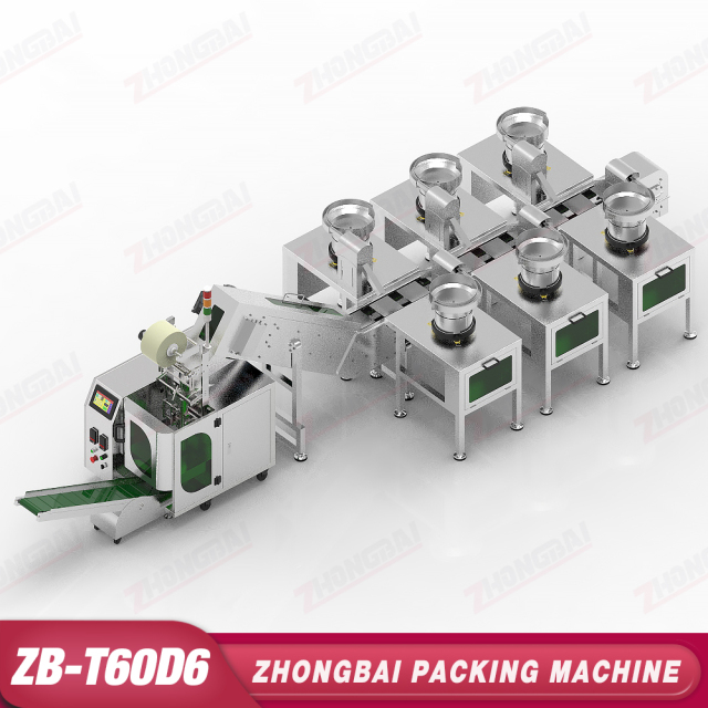 Counting Packing Machine with Six Bowls Lifting Bucket Conveyor