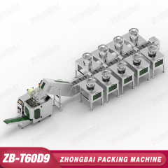 Counting Packing Machine with Nine Bowls Lifting Bucket Conveyor