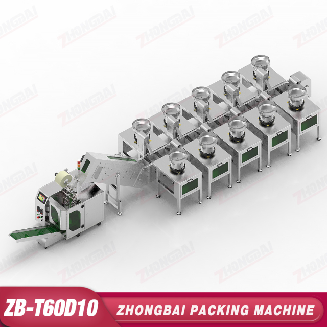 Counting Packing Machine with Ten Bowls Lifting Bucket Conveyor