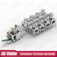 Counting Packing Machine with Eight Bowls Lifting Bucket Conveyor