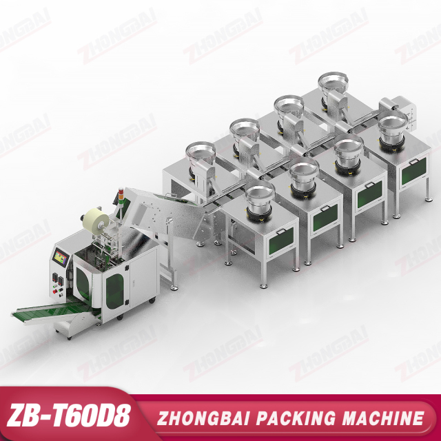 Counting Packing Machine with Eight Bowls Lifting Bucket Conveyor