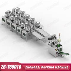 Counting Packing Machine with Ten Bowls Lifting Bucket Conveyor