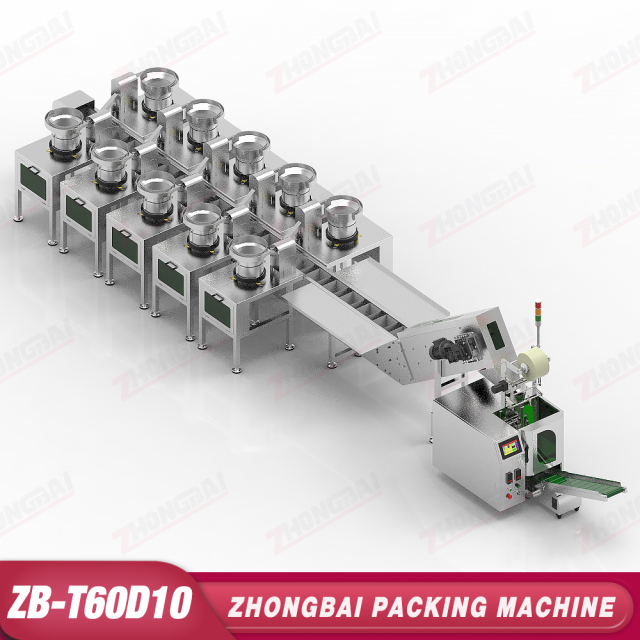 Counting Packing Machine with Ten Bowls Lifting Bucket Conveyor