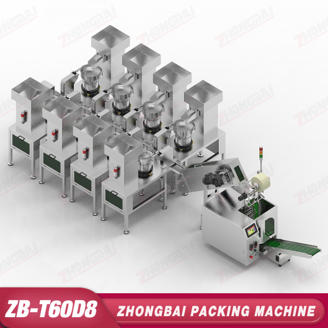Counting Packing Machine with Eight Bowls Lifting Bucket Conveyor
