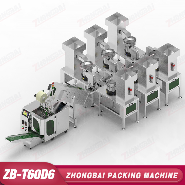 Counting Packing Machine with Six Bowls Lifting Bucket Conveyor