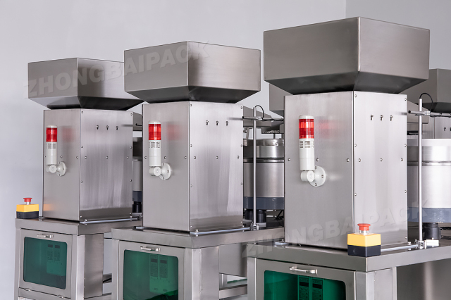 Counting Packing Machine with Six Bowls Lifting Bucket Conveyor