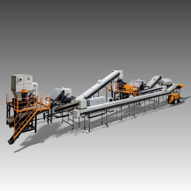 Ölfilter-Zerkleinerungs-, Wasch- und Recyclingsystem