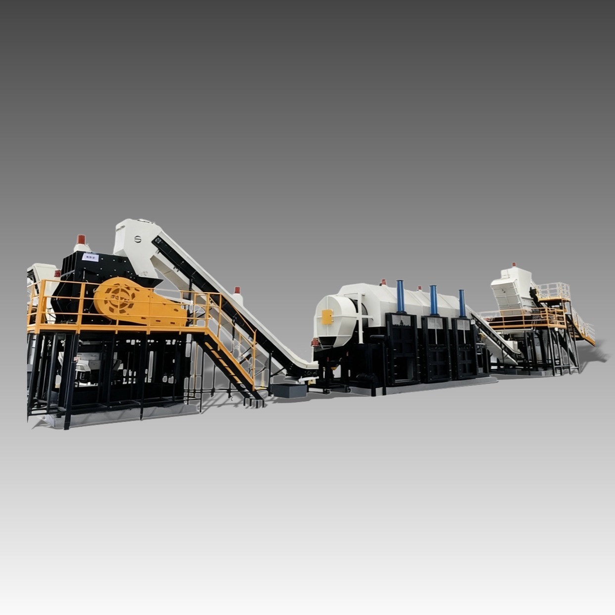 Ölfilter-Zerkleinerungs-, Wasch- und Recyclingsystem