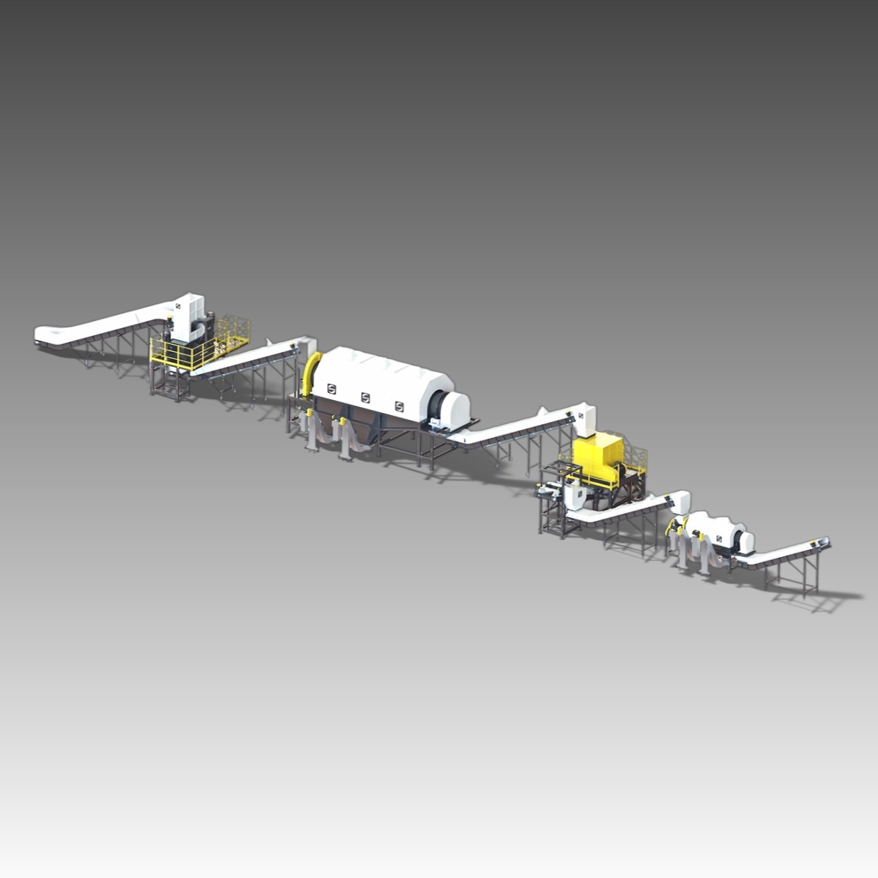 Ölfilter-Zerkleinerungs-, Wasch- und Recyclingsystem
