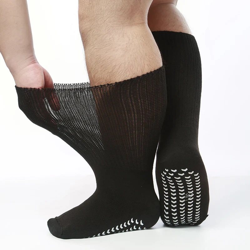 Extra Wide Anti-Slip Diabetic Socks - 3 Pairs