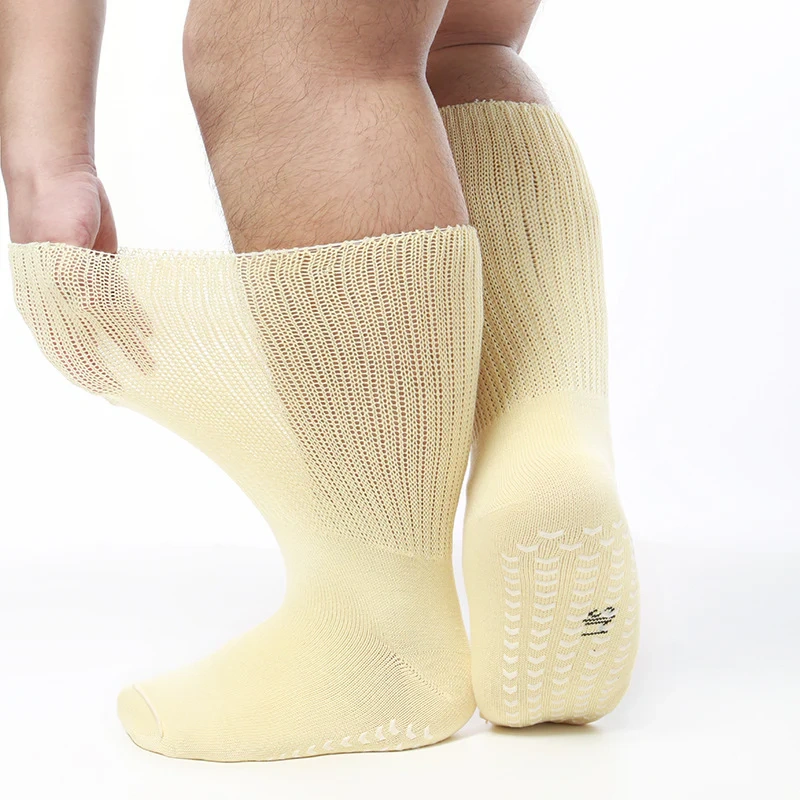 Extra Wide Anti-Slip Diabetic Socks - 3 Pairs