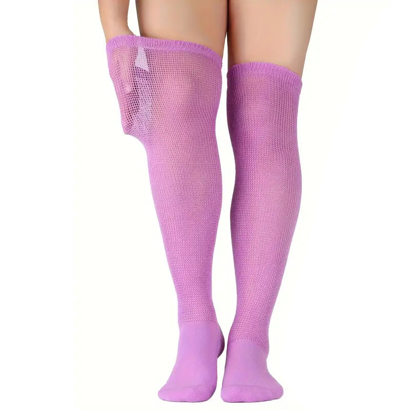 Diabetic Socks for Women | Long Terry Loop Care Socks with Non-Binding Cuff