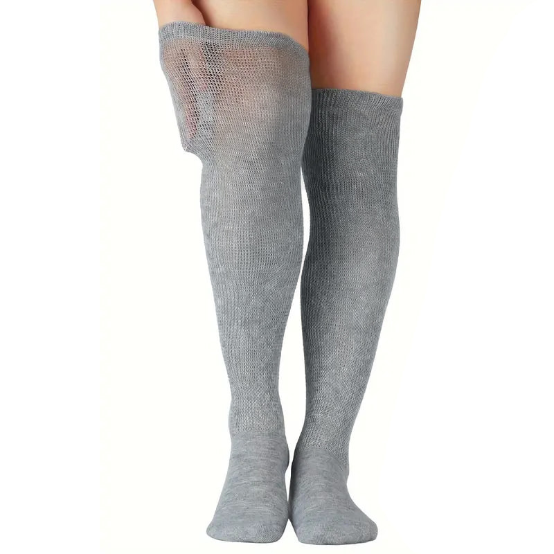 Diabetic Socks for Women | Long Terry Loop Care Socks with Non-Binding Cuff