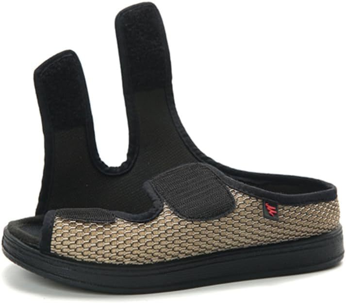 Men's Diabetic Shoes Extra Wide Width Diabetic Slippers,Diabetic Walking Shoes Adjustable Closure Arch Support Orthopedic Shoes